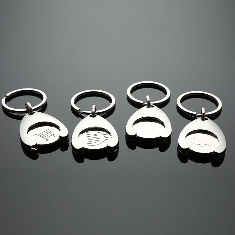 Token Coin Mechanism - Universele winkelwagen winkelwagen token sleutelhanger gerecycleerde